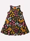 Kyly - Vestido Infantil Menina Estampado Branco - variação: Azul