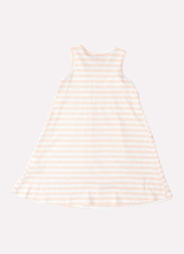 Kyly - Vestido Infantil Menina Estampado Bege 3
