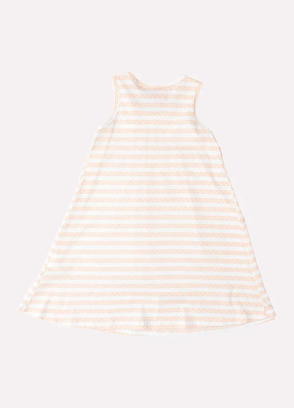 Kyly - Vestido Infantil Menina Estampado Bege 3
