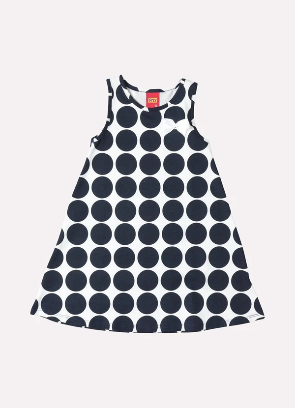 Kyly - Vestido Infantil Menina Estampado Branco 2