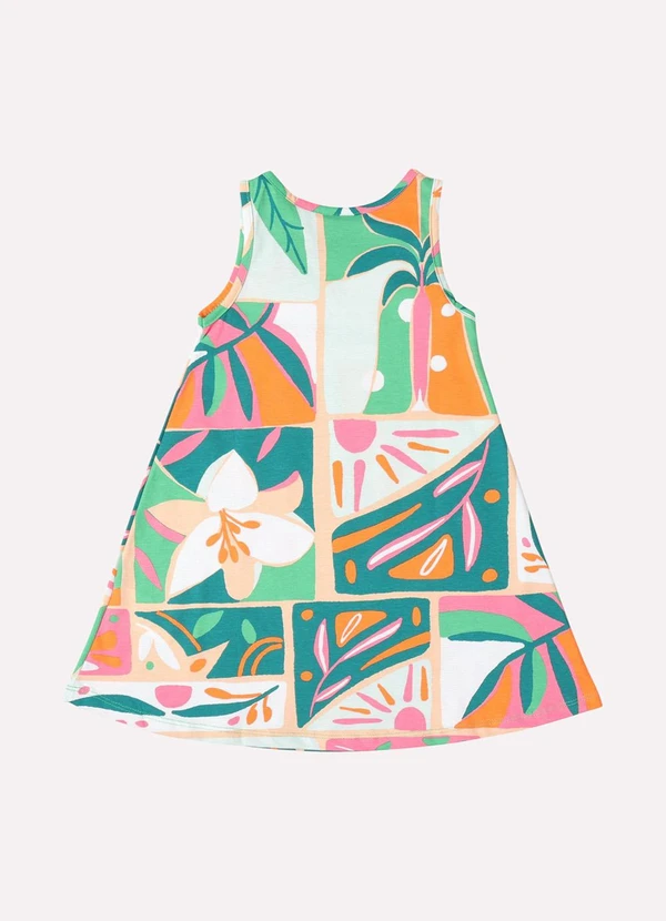 Kyly - Vestido Infantil Menina Estampado Branco 3