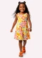 Kyly - Vestido Infantil Menina Estampado Branco - variação: Branco