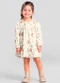 Brandili Mundi - Vestido Infantil Menina Estampado Azul - variação: Natural
