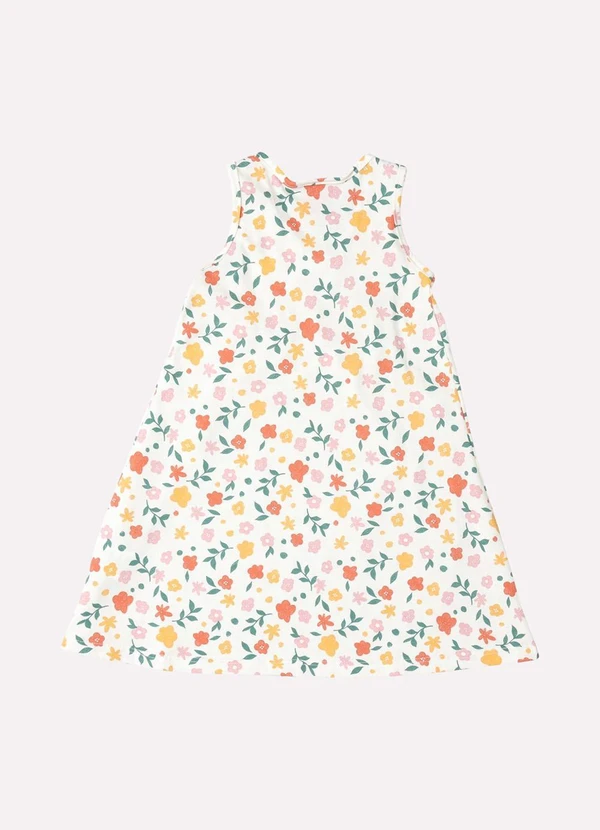 Kyly - Vestido Infantil Menina Estampado Off White 3