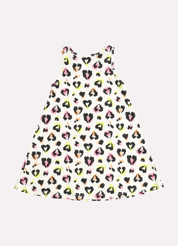 Kyly - Vestido Infantil Menina Estampado Off White 3
