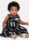Kyly - Vestido Infantil Menina Estampado Preto - variação: Preto