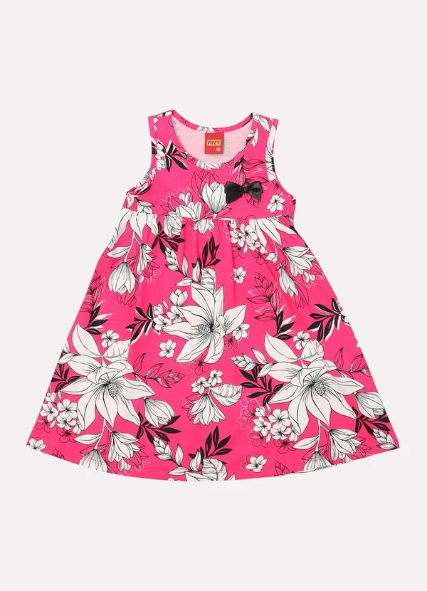 Kyly - Vestido Infantil Menina Estampado Rosa 2