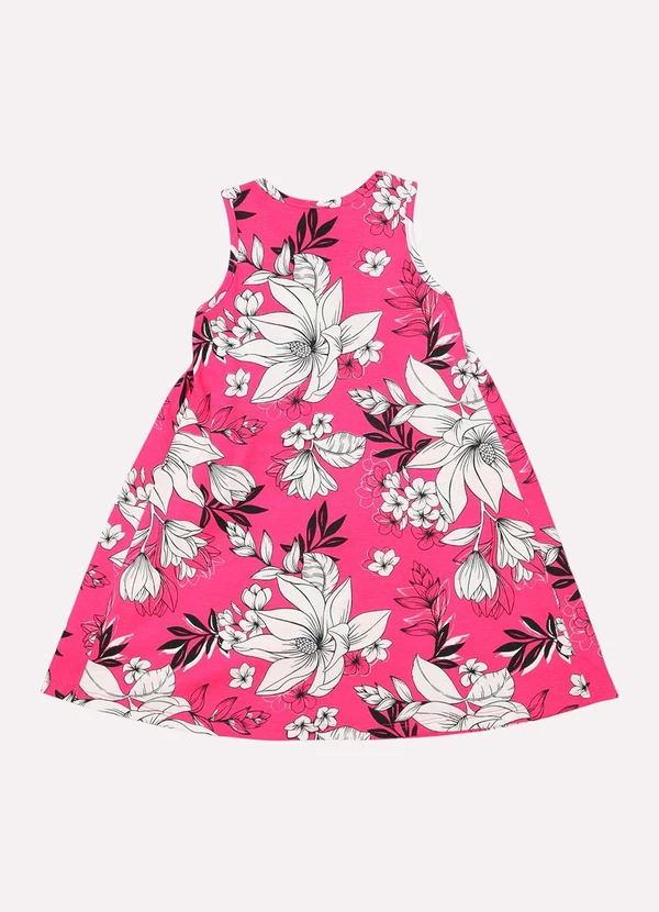 Kyly - Vestido Infantil Menina Estampado Rosa 3