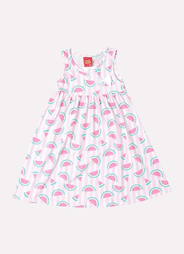 Kyly - Vestido Infantil Menina Estampado Rosa 2