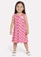 Kyly - Vestido Infantil Menina Estampado Vermelho - variação: Rosa