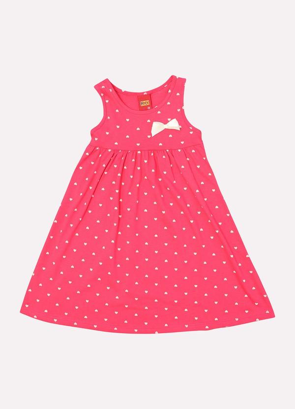 Kyly - Vestido Infantil Menina Estampado Rosa 2
