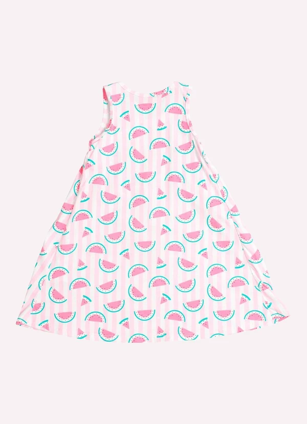 Kyly - Vestido Infantil Menina Estampado Rosa 3