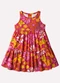 Kyly - Vestido Infantil Menina Estampado Branco - variação: Rosa