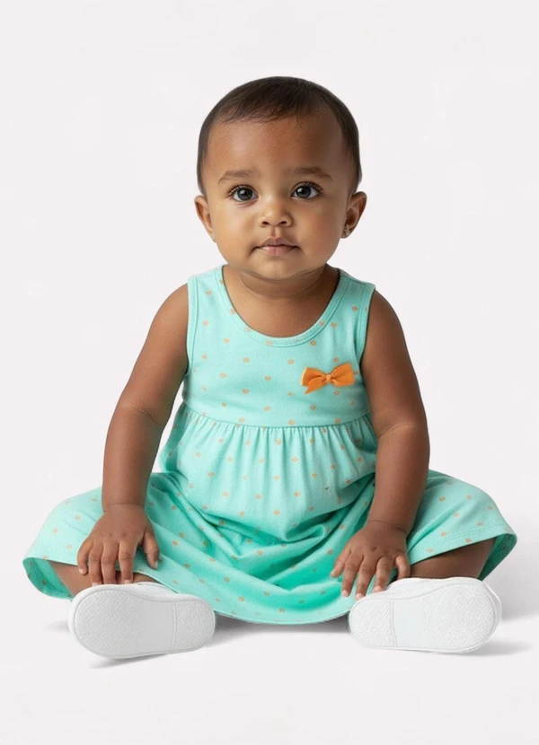 Kyly - Vestido Infantil Menina Estampado Verde 2