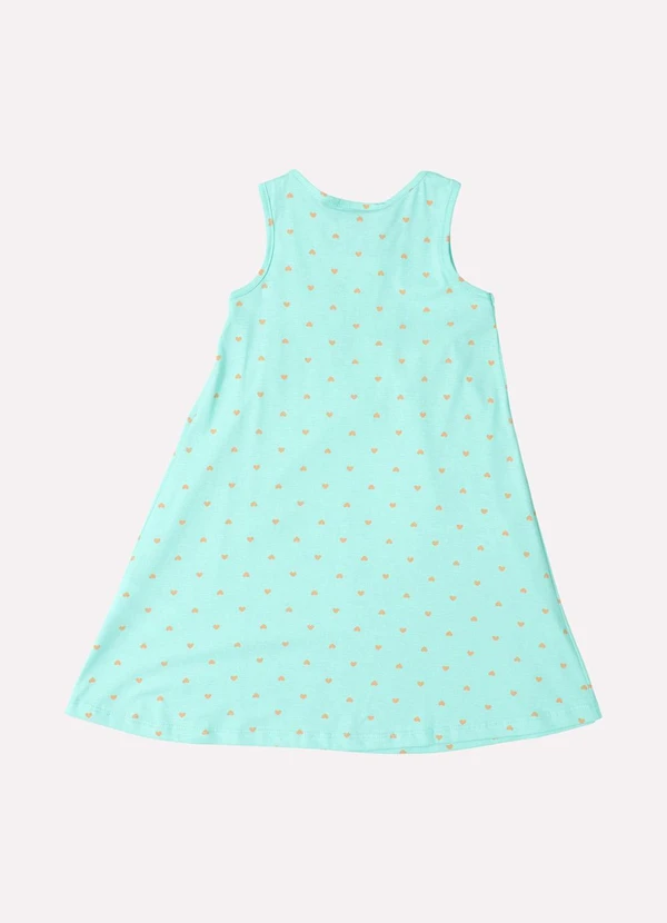 Kyly - Vestido Infantil Menina Estampado Verde 3