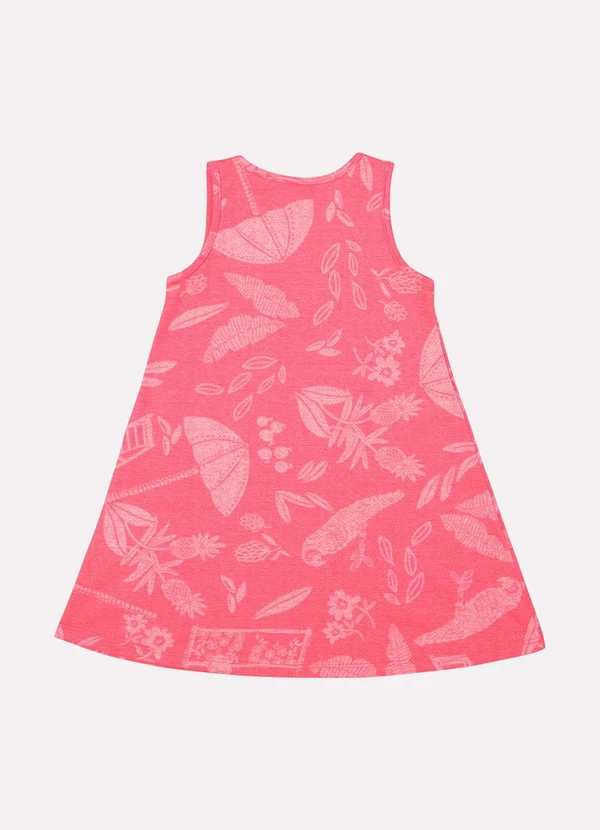 Kyly - Vestido Infantil Menina Estampado Vermelho 3