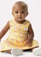 Kyly - Vestido Infantil Menina Evasê Cinza - variação: Amarelo