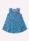 Kyly - Vestido Infantil Menina Evasê Azul - variação: Azul