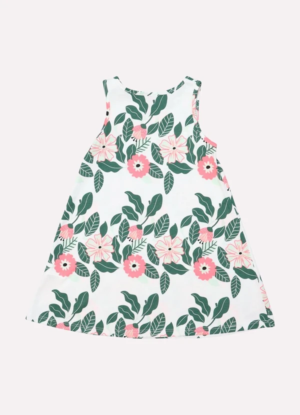 Kyly - Vestido Infantil Menina Evasê Branco 3