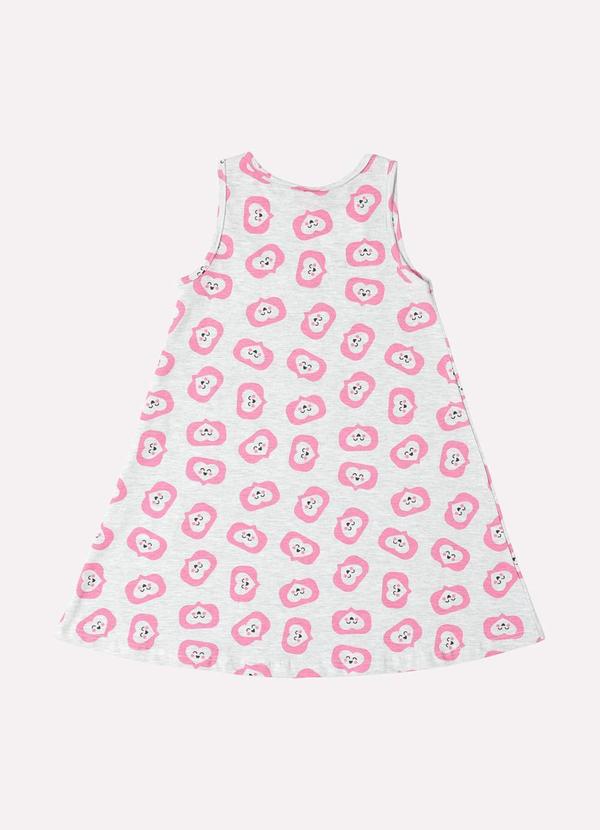 Kyly - Vestido Infantil Menina Evasê Cinza 3