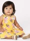 Kyly - Vestido Infantil Menina Evasê com Laço Amarelo - variação: Amarelo