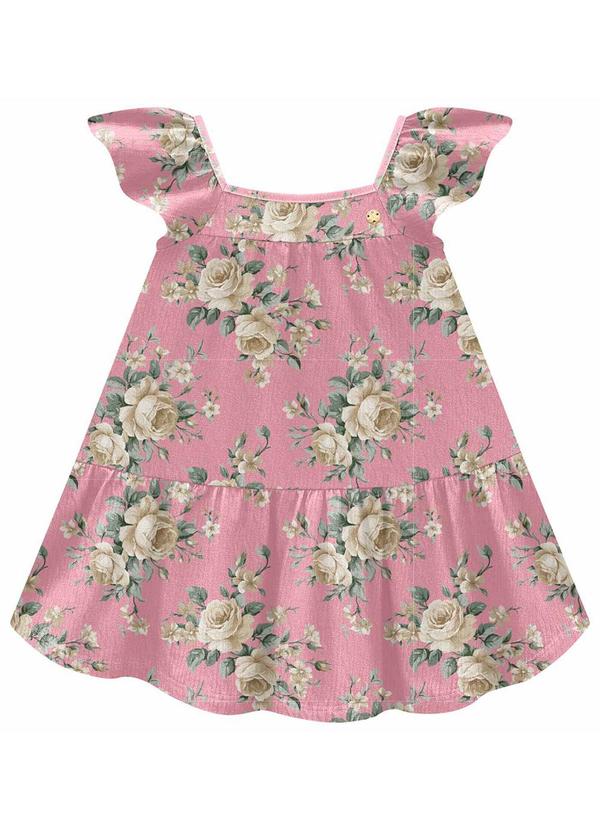 Milon - Vestido Infantil Menina Flor Amarelo 2