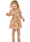 Elian - Vestido Infantil Menina Floral Alegre Amarelo - variação: Amarelo