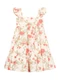 Brandili Mundi - Vestido Infantil Menina Floral Rosa - variação: Bege