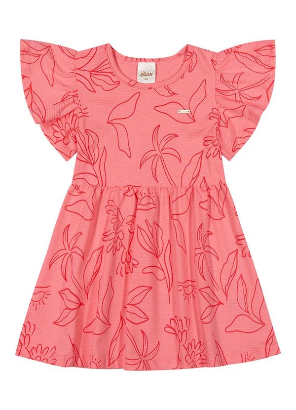 Elian - Vestido Infantil Menina Floral Elian Rosa