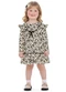 Colorittá - Vestido Infantil Menina Floral Laço Bege - variação: Bege