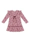 Colorittá - Vestido Infantil Menina Floral Laço Bege - variação: Rosa