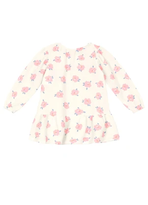 Brandili - Vestido Infantil Menina Floral Natural - BRANDILI