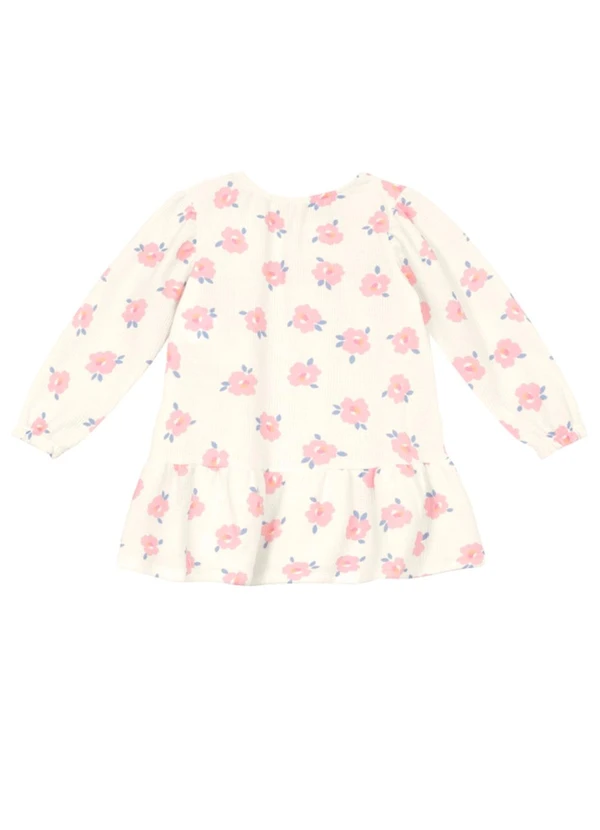 Brandili - Vestido Infantil Menina Floral Natural 2