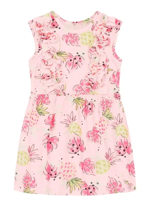 Brandili - Vestido Infantil Menina Floral Rosa - BRANDILI