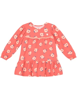Brandili - Vestido Infantil Menina Floral Rosa - BRANDILI