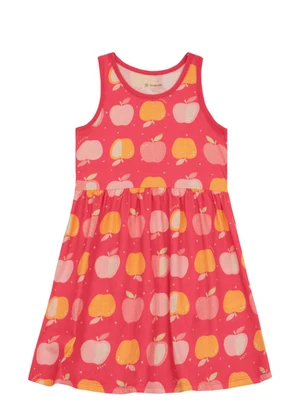 Brandili - Vestido Infantil Menina Floral Vermelho - BRANDILI