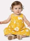 Kyly - Vestido Infantil Menina Flores Amarelo - variação: Amarelo