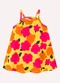 Kyly - Vestido Infantil Menina Flores Azul - variação: Amarelo
