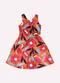 Kyly - Vestido Infantil Menina Flores Laranja - variação: Laranja