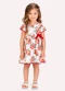 Milon - Vestido Infantil Menina Flores Bege - variação: Bege