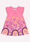 Kyly - Vestido Infantil Menina Flores Rosa - variação: Rosa