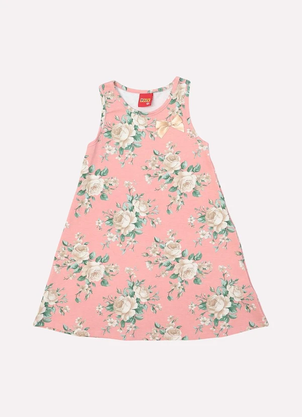 Kyly - Vestido Infantil Menina Flores Rosa 2