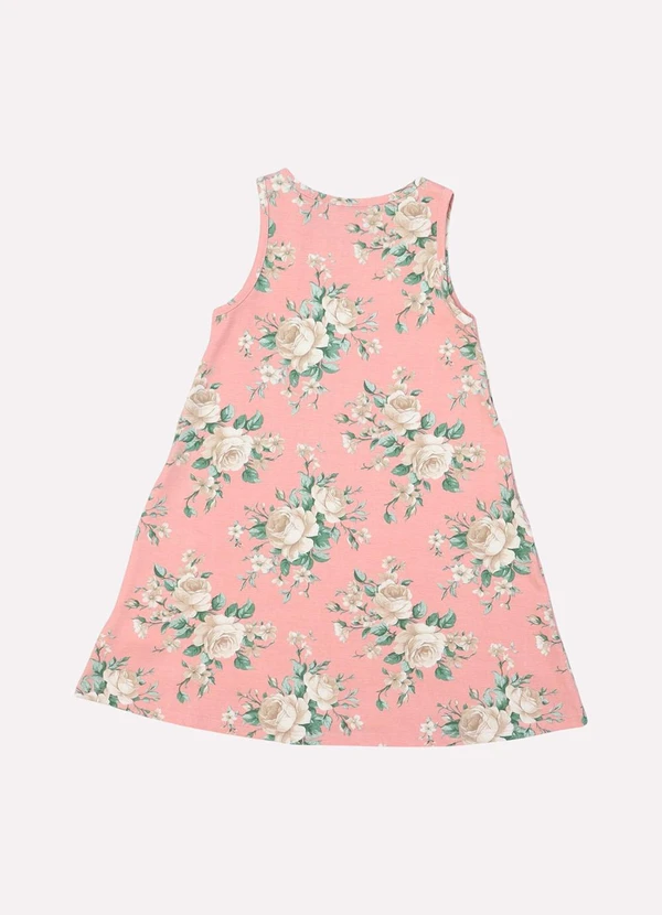 Kyly - Vestido Infantil Menina Flores Rosa 3