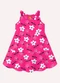 Kyly - Vestido Infantil Menina Flores Azul Marinho - variação: Rosa
