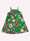 Kyly - Vestido Infantil Menina Flores Vermelho - variação: Verde