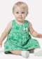 Kyly - Vestido Infantil Menina Flores Verde - variação: Verde