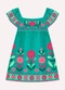 Nanai - Vestido Infantil Menina Flores Verde - variação: Verde
