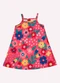 Kyly - Vestido Infantil Menina Flores Vermelho - variação: Vermelho