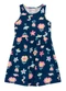 Brandili - Vestido Infantil Menina de Borboletas Rosa - variação: Azul