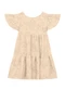 Brandili Mundi - Vestido Infantil Menina Florido Verde - variação: Bege